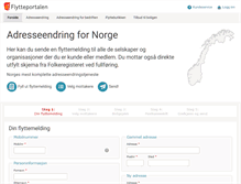 Tablet Screenshot of flytteportalen.no